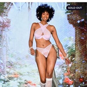 Adore Me Lavender Lace Bra, Tibby Unlined Lingerie Bra, Bra Only